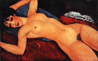 Amedeo Modigliani Nude (Nu Couche Les Bras Ouverts) France oil painting art